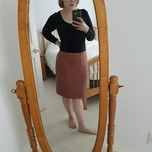 Loft Pink Pencil Skirt